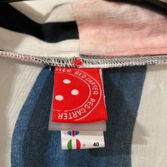 Red Carter Striped Colorful Cardigan Size XS - Picture 3 of 6